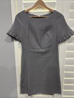 Tommy Hilfiger Black & White Houndstooth Mini Dress
